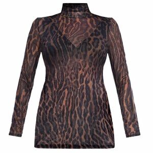 Long Sleeve Bodycon Top in Mesh